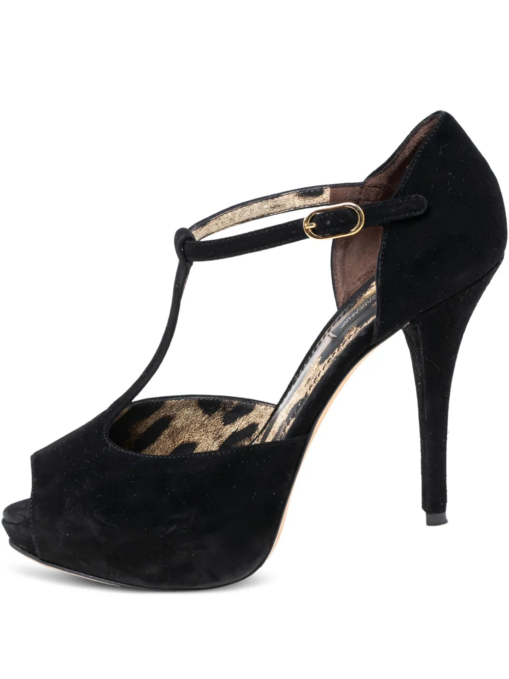 Dolce & Gabbana Pre-Owned 110mm suede leather sandals | Black | Image 1
