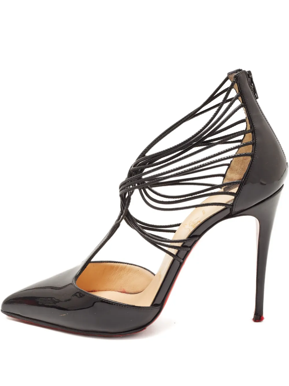 Christian Louboutin Pre-Owned レザーサンダル 110mm - ブラック Christian Louboutin Pre-Owned レザーサンダル 110mm - ブラック