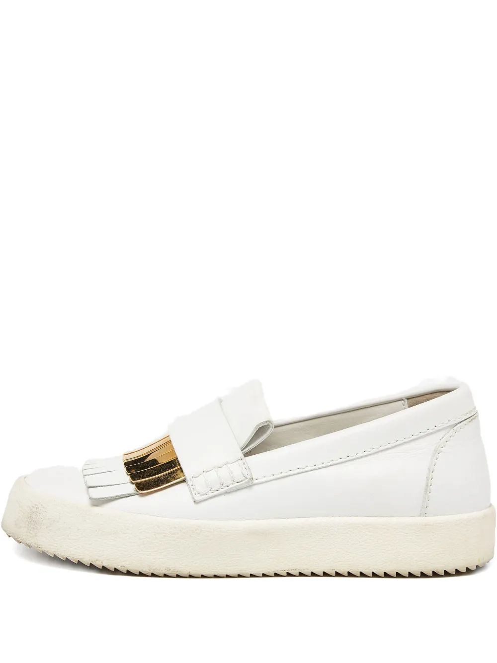 Giuseppe Zanotti Vintage pre-owned fringe-detail leather sneakers | White | Image 1