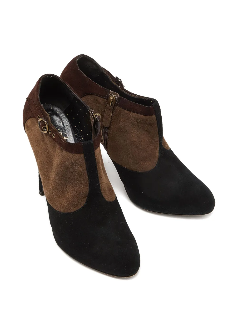 Moschino Pre-Owned suede buckle booties | Image 2