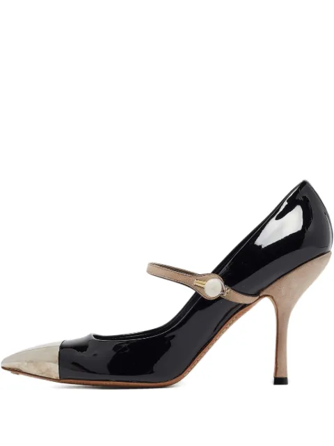 Louis Vuitton Pre-Owned 110mm mary-jane metal-cap pumps