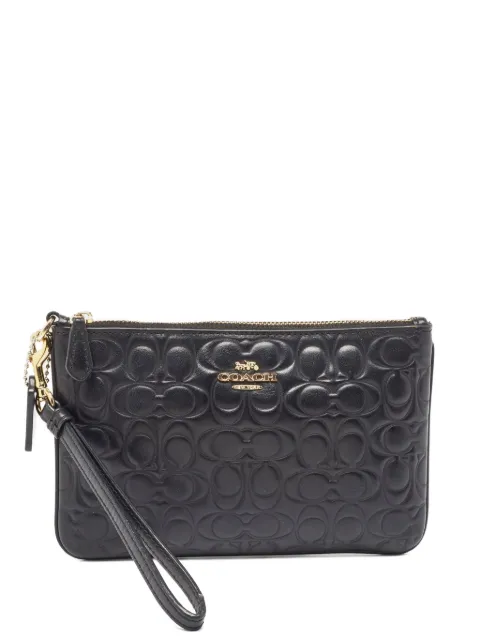 Coach Vintage pre-owned leather embossed clutch