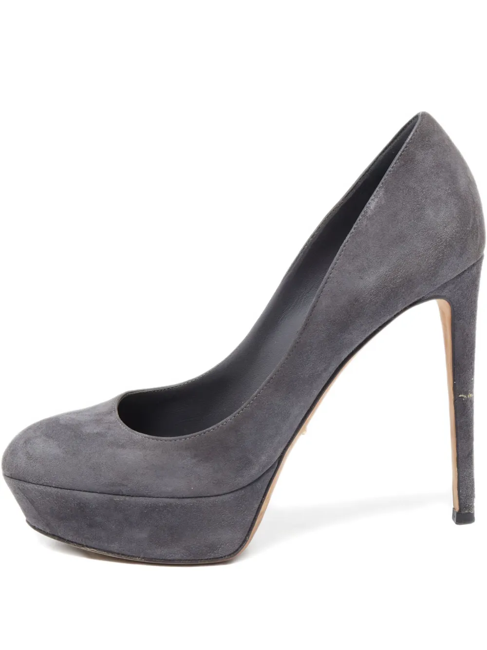 Sergio Rossi Vintage 120mm suede heeled pumps | Grey | Image 1