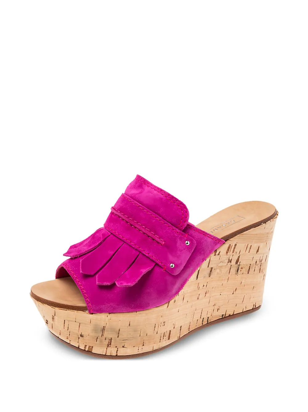 Casadei Vintage fringe-embellished wedge sandals | Image 2