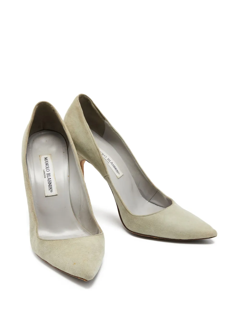 Manolo Blahnik pre-owned 105mm pointed-toe suede pumps | Image 2