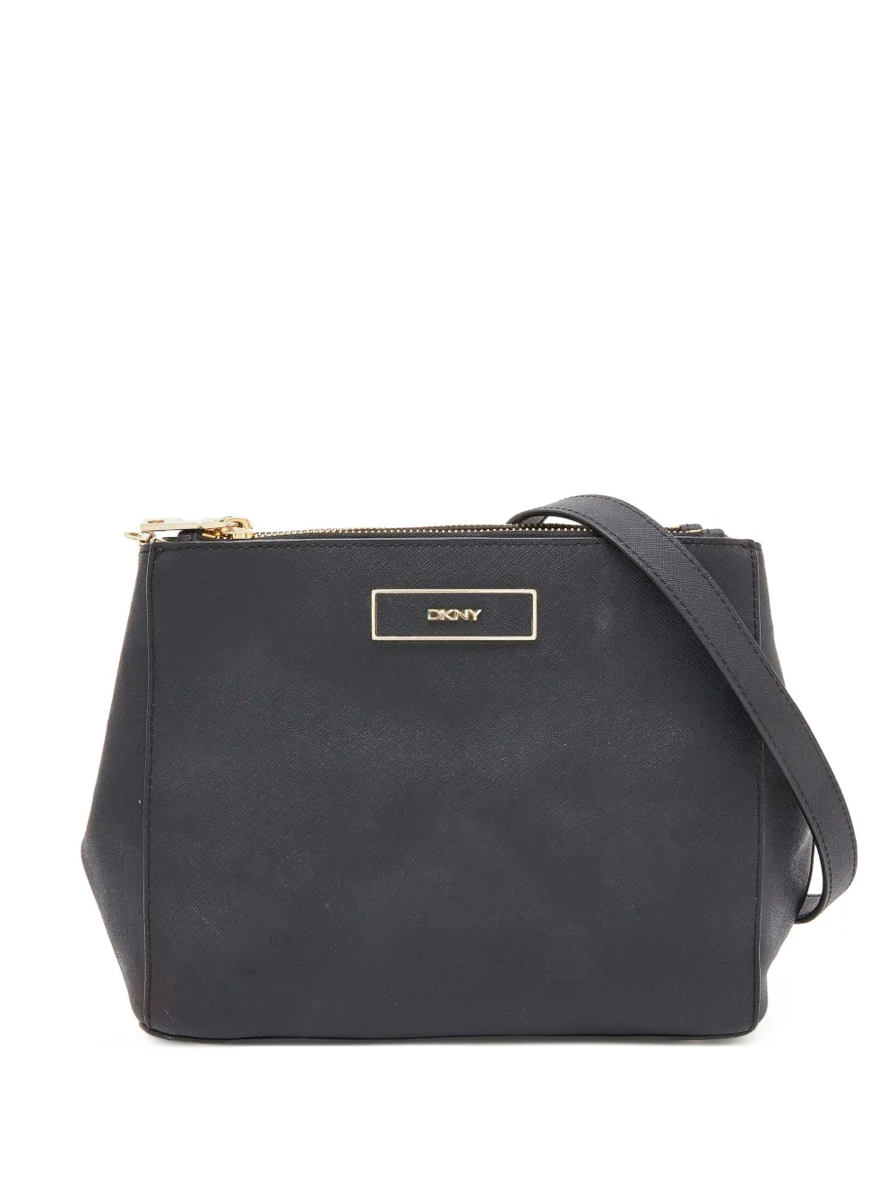DKNY Vintage logo-patch cross body bag | Black | Image 1