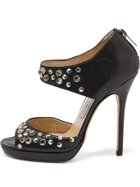 Jimmy Choo Pre-Owned sandalias con apliques y tacón de 120mm