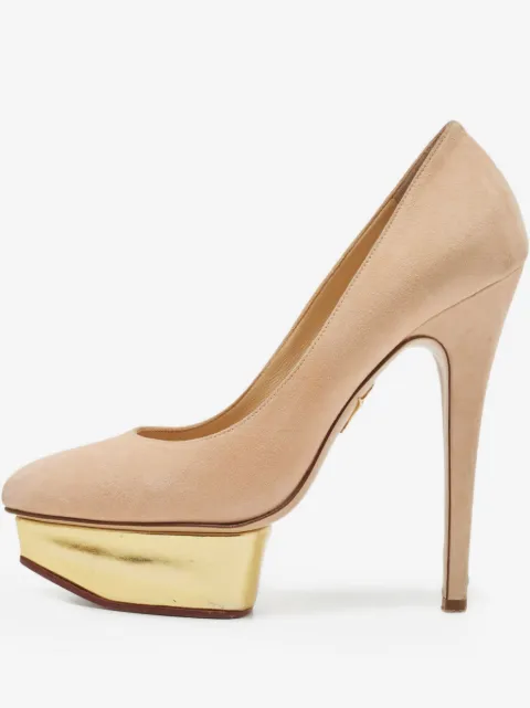 Charlotte Olympia zapatillas Dolly con de archivo de 140mm