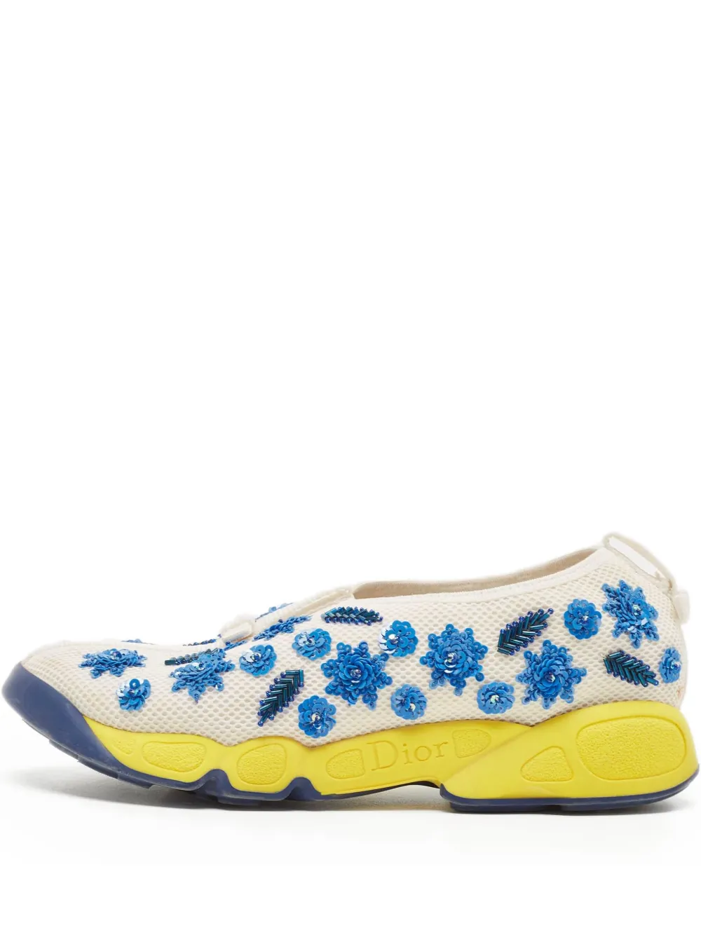 Christian Dior Pre-Owned フローラル スニーカー - ホワイト Christian Dior Pre-Owned フローラル スニーカー - ホワイト