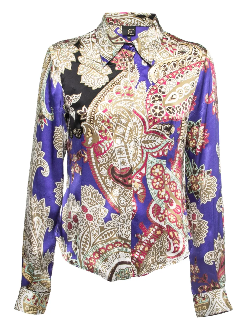 Just Cavalli Vintage pre-owned paisley-print shirt | Purple | Image 1