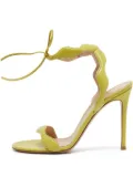 Gianvito Rossi pre-owned 110mm Wavy scalloped strappy sandals - Green