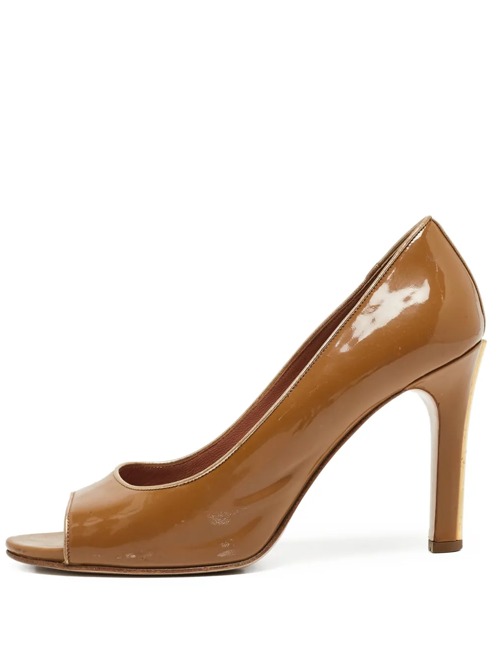 Miu Miu Pre-Owned 110mm patent pumps | Brown | Image 1