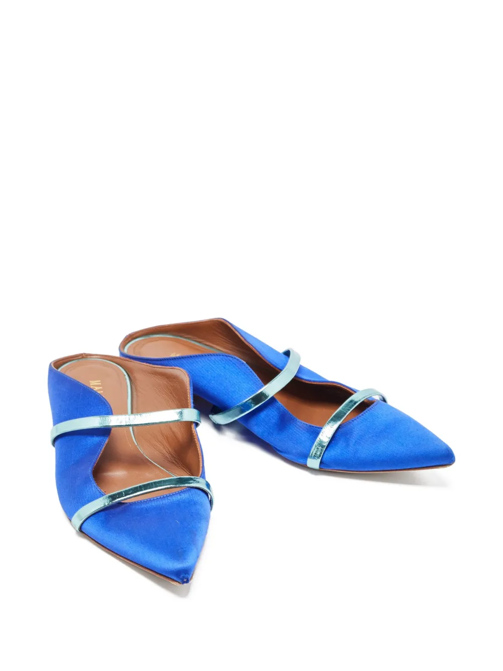 Malone Souliers pre-owned Maureen satin flat mules | Image 2