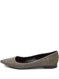 Saint Laurent Pre-Owned lurex-detailing ballet flats - Grey