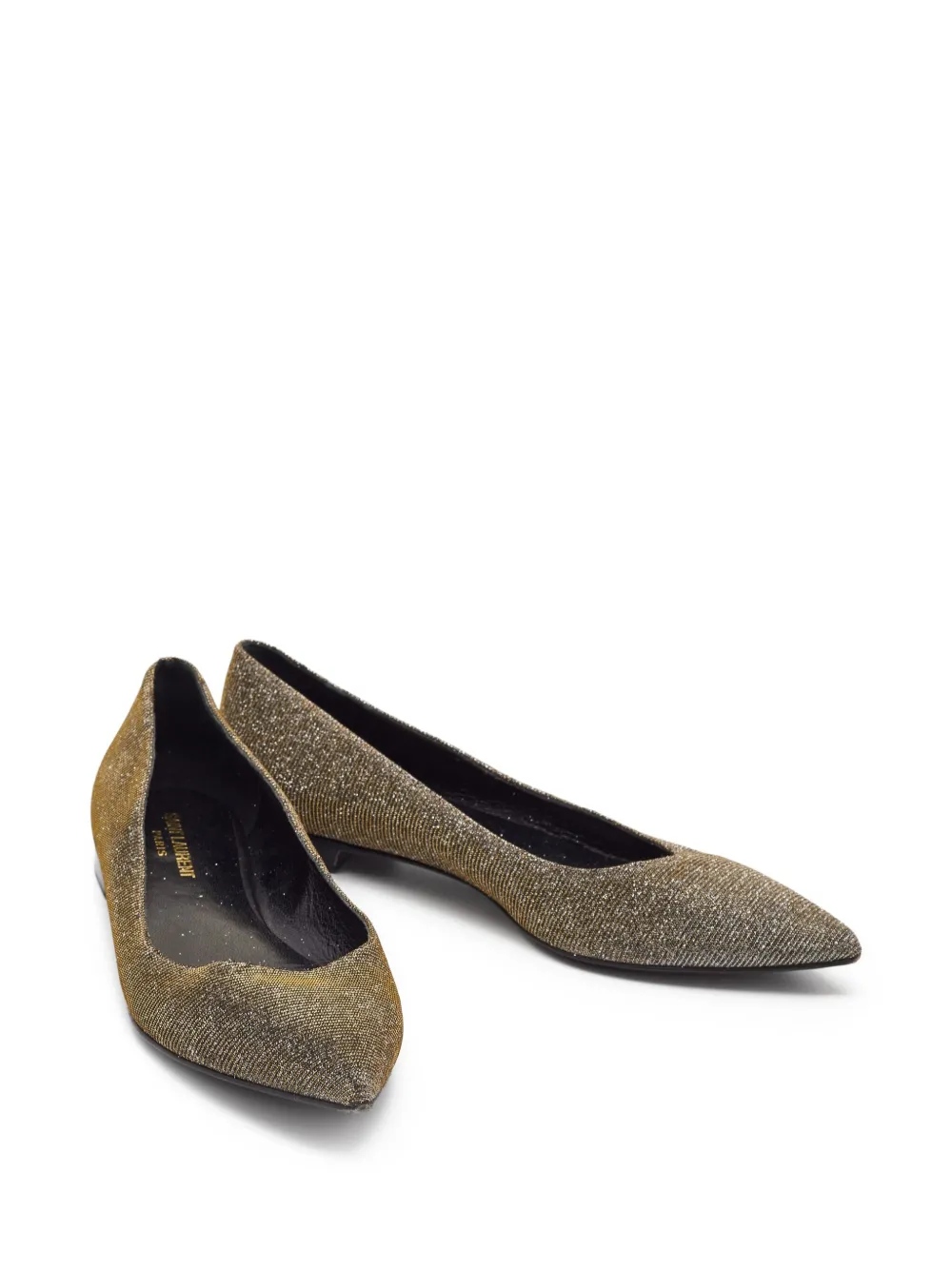 Saint Laurent Pre-Owned Ballerina's met lurex detail - Grijs
