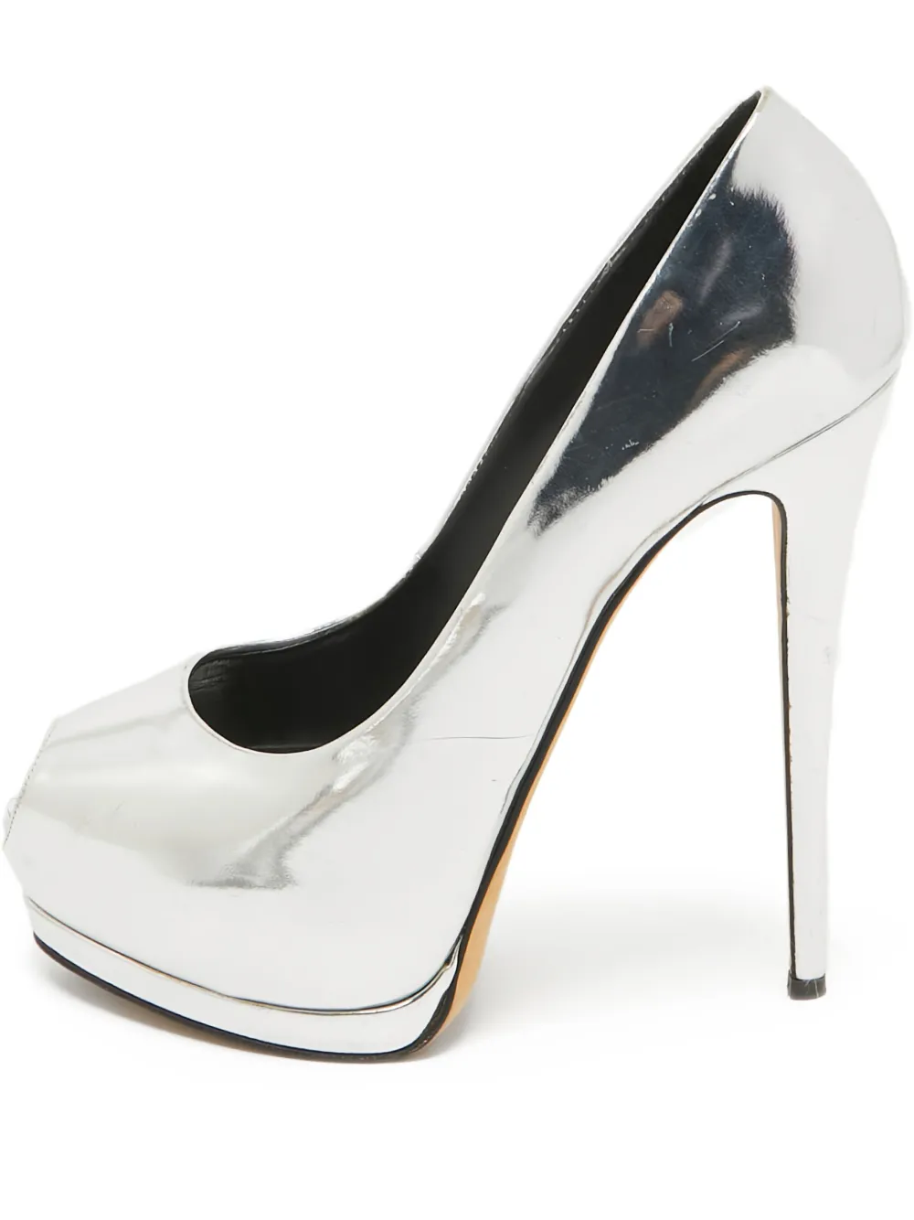 Giuseppe Zanotti Vintage pre-owned 165mm Sharon peep-toe pumps | Grey | Image 1