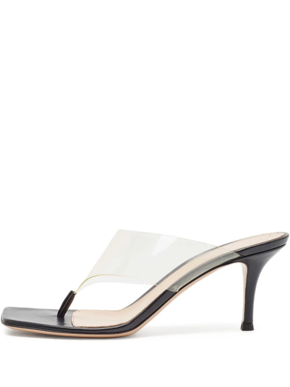 Pre-owned Gianvito Rossi  75mm Transparent-strap Sandals