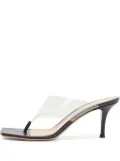 Gianvito Rossi pre-owned 75mm transparent-strap sandals - White