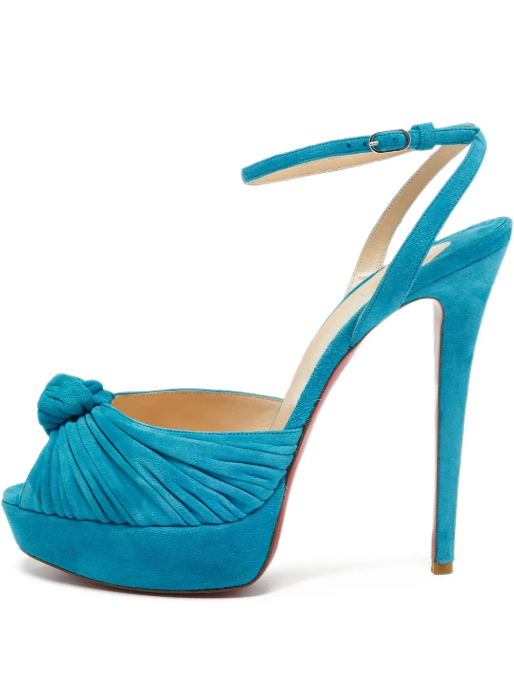 Christian Louboutin Pre-Owned Greissimo 140mm サンダル - ブルー Christian Louboutin Pre-Owned Greissimo 140mm サンダル - ブルー