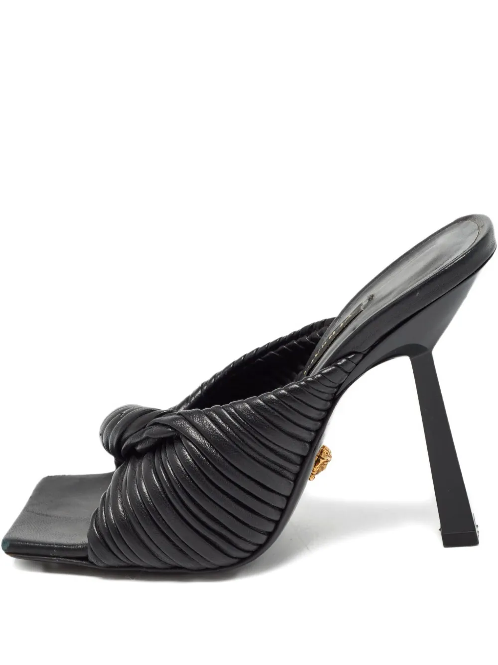 Versace Pre-Owned 105mm pleated-knot sandals | Black | Image 1