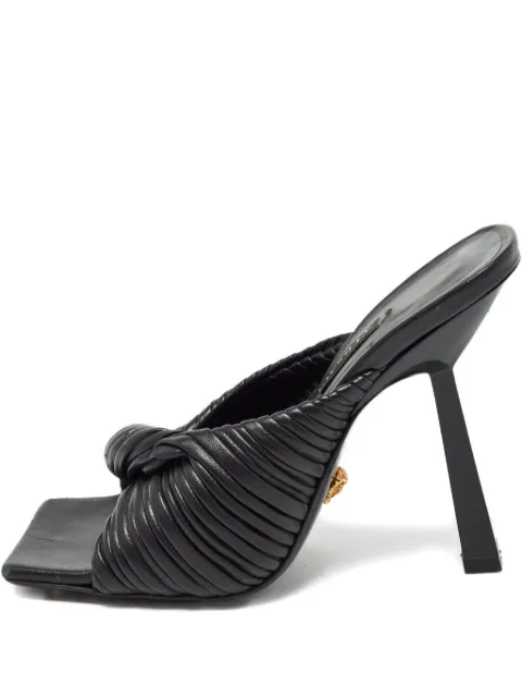Versace Pre-Owned 105mm pleated-knot sandals