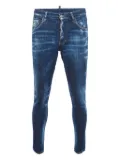 DSQUARED2 logo-patch jeans - Blue