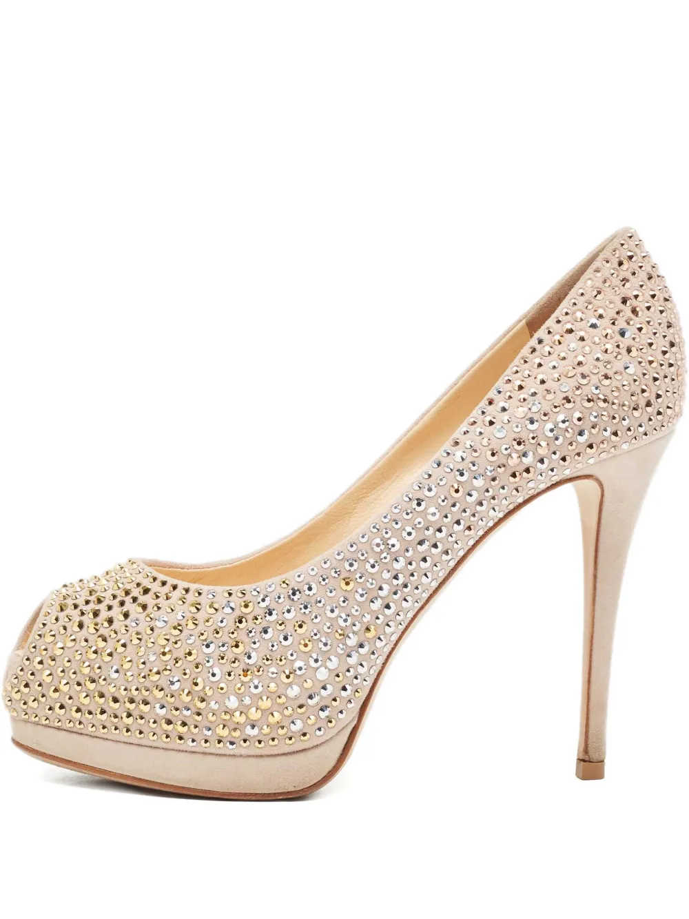 2024 100mm crystal-embellishment pumps