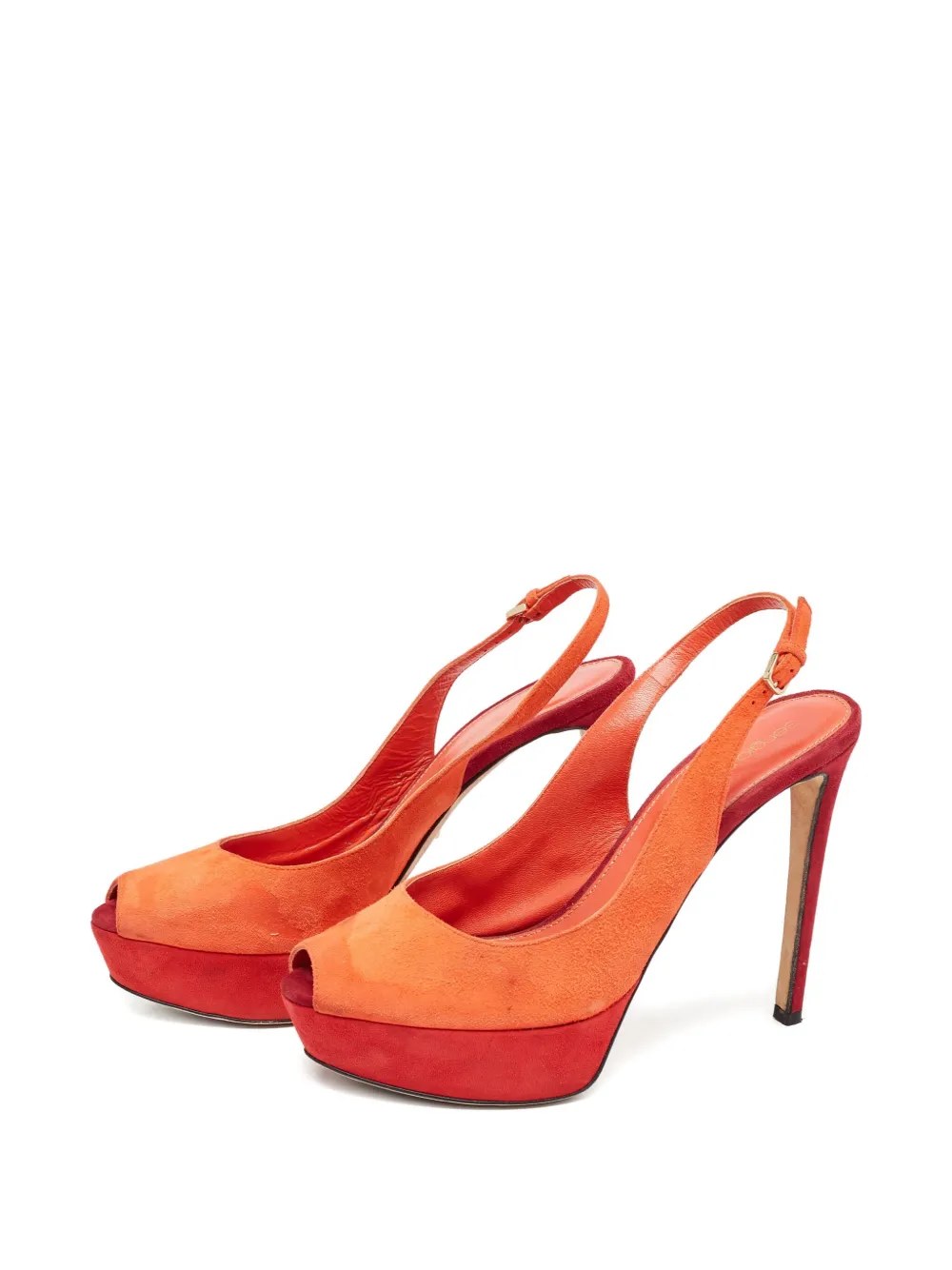 Sergio Rossi Vintage Pre-owned 120mm slingback pumps - Oranje