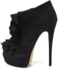 Giuseppe Zanotti Vintage Pre-owned 150mm ruffled platform boots - Black