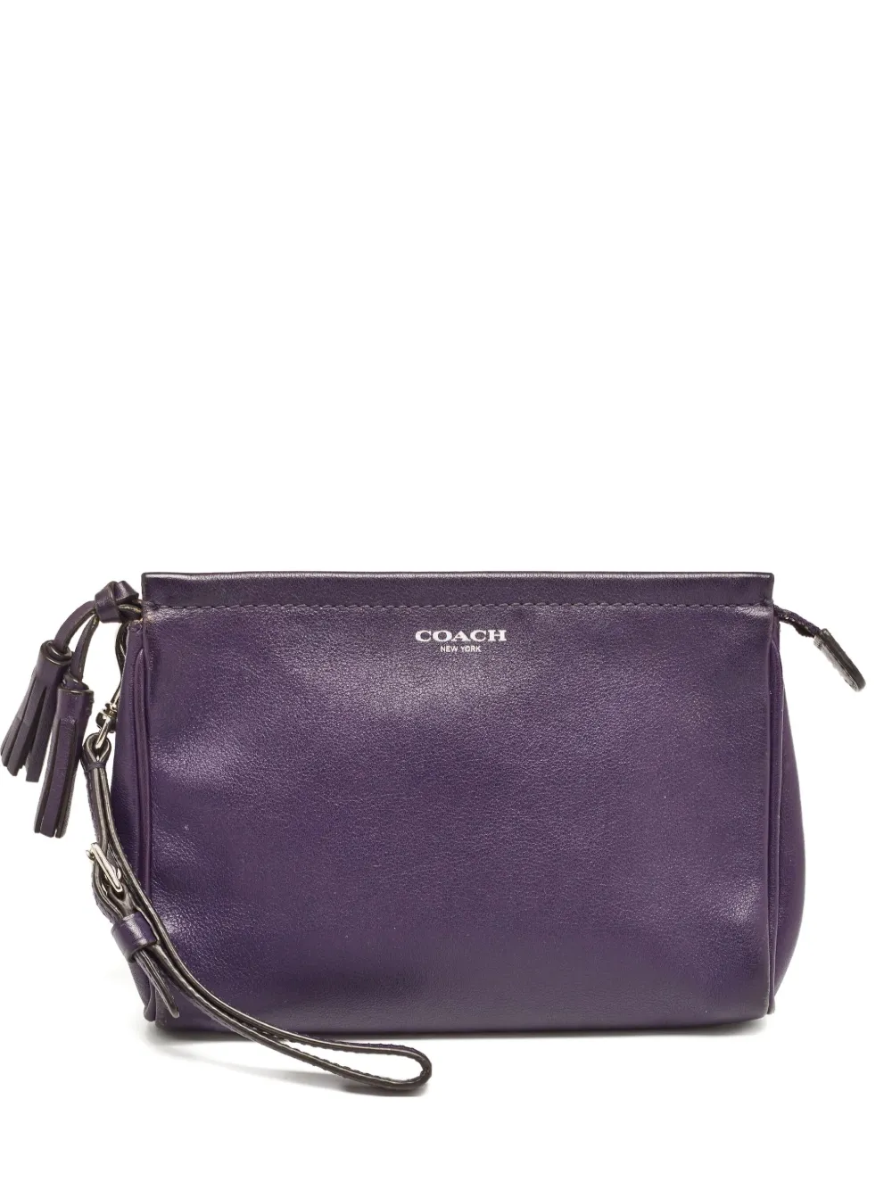 Pre-owned tassel-detail clutch bag