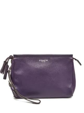 Coach Vintage Pre-owned tassel-detail Clutch Bag | Purple | FARFETCH