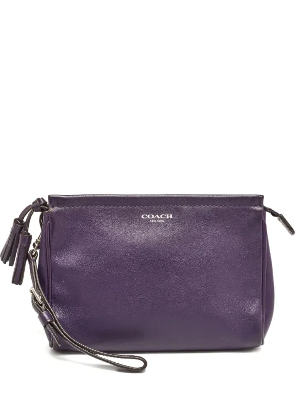 vintage coach old purple Boston Suede 紫 Coach Vintage Pre-owned