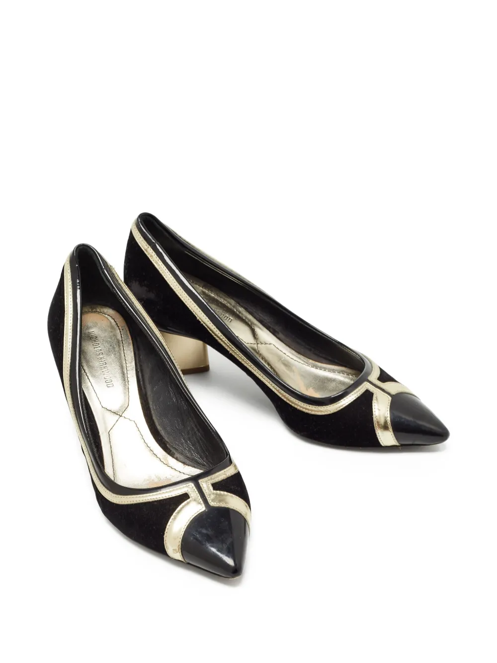 Nicholas Kirkwood pre-owned 60mm pointed-toe block-heel pumps | Image 2