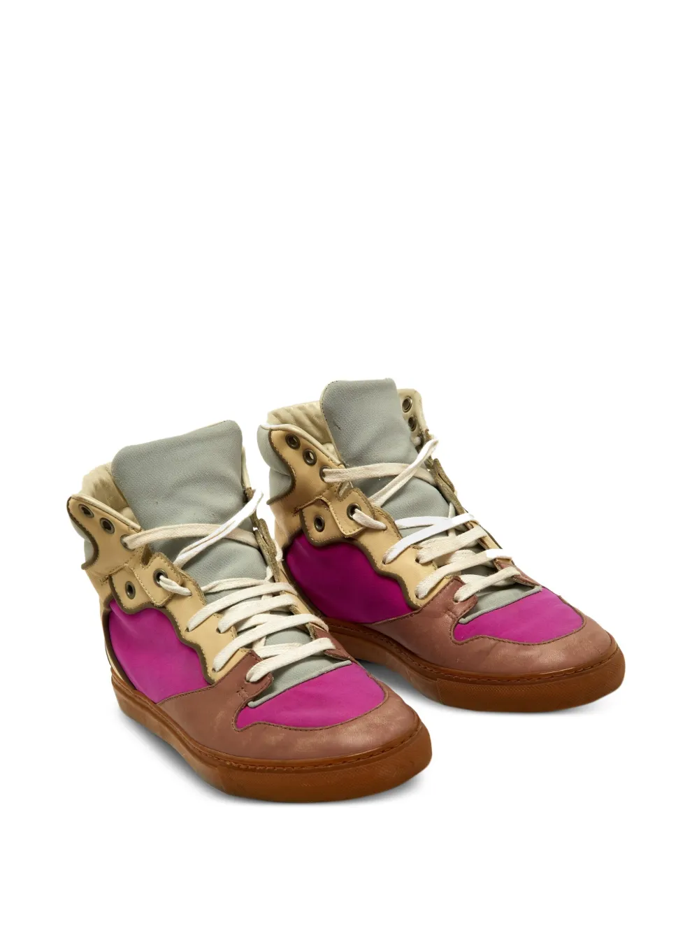 Balenciaga Pre-Owned colour-block high-top sneakers | Image 2