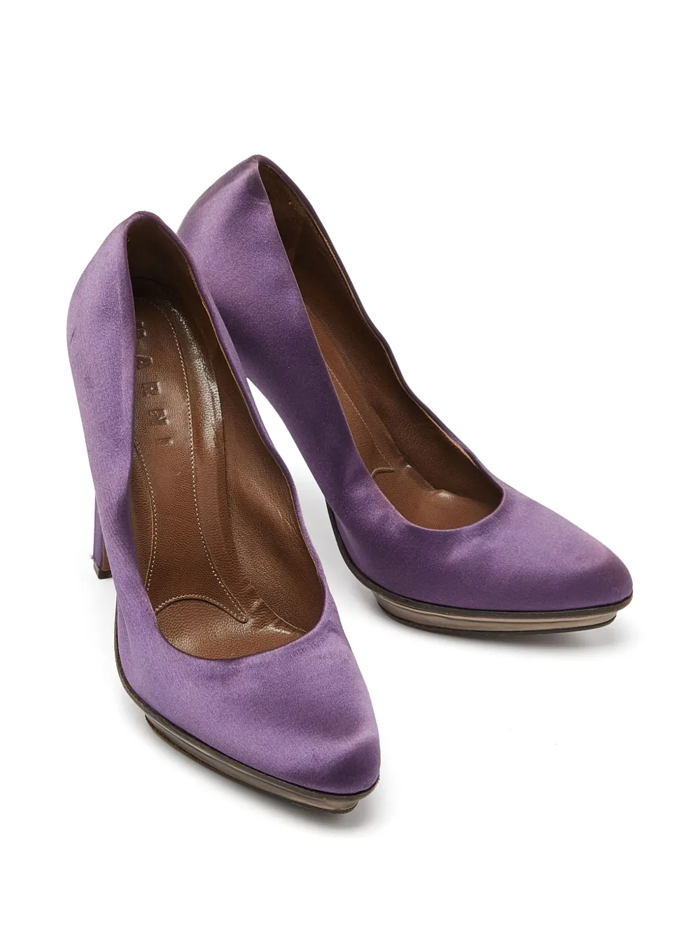Marni Pre-Owned Pre-owned 125mm satin platform pumps | Image 2