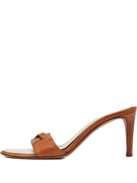 Saint Laurent Pre-Owned 2023 75mm leather mules