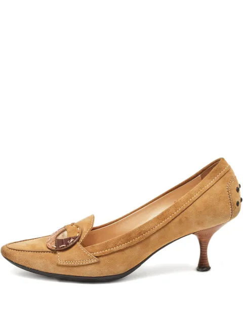 Tod's Vintage suede heeled loafers