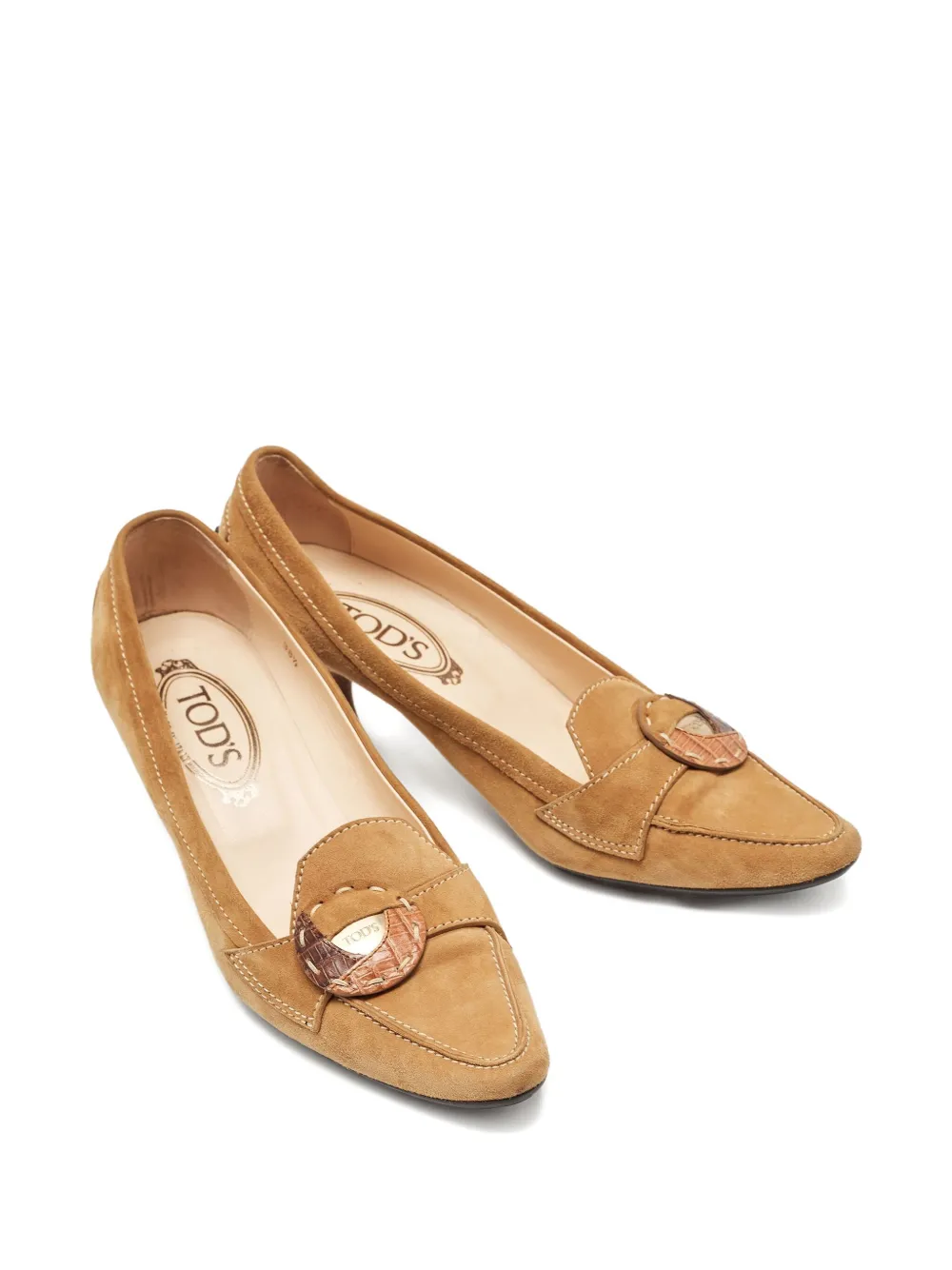 Tod's Vintage suede heeled loafers | Pre-Owned | Image 2
