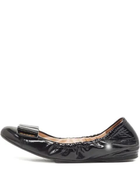Prada Pre-Owned bow-detail ballet flats