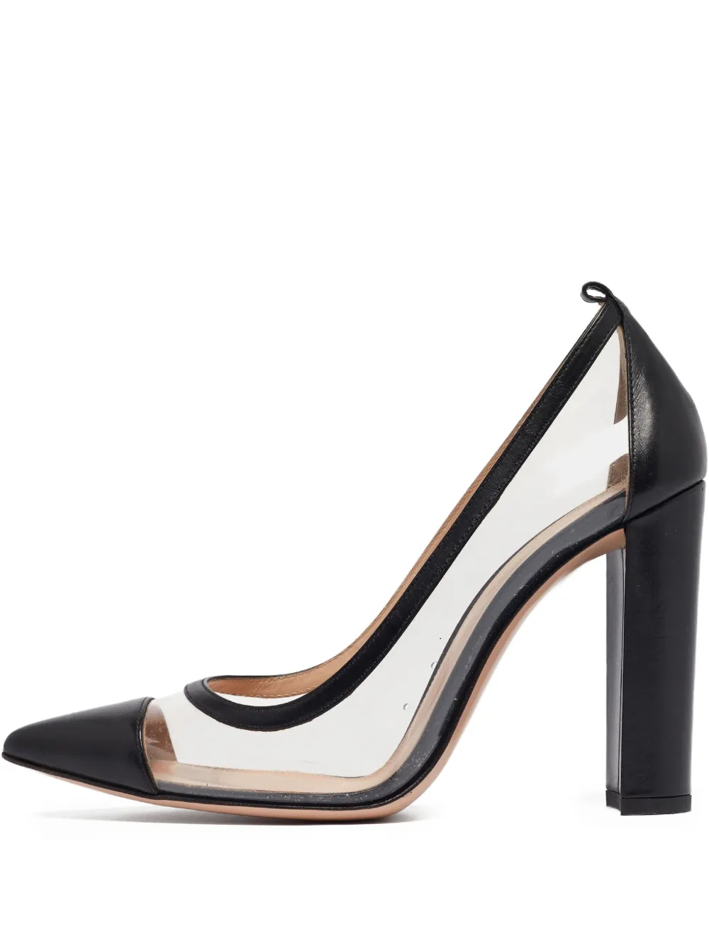 Gianvito Rossi pre-owned 110mm clear-panel pumps | Black | Image 1
