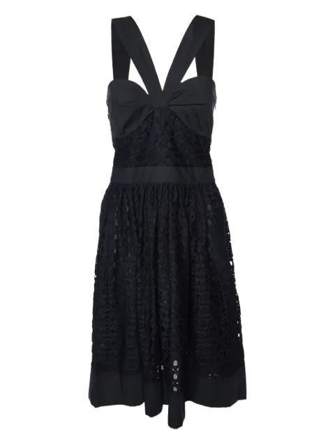 Moschino Pre-Owned lace-panelled mini dress