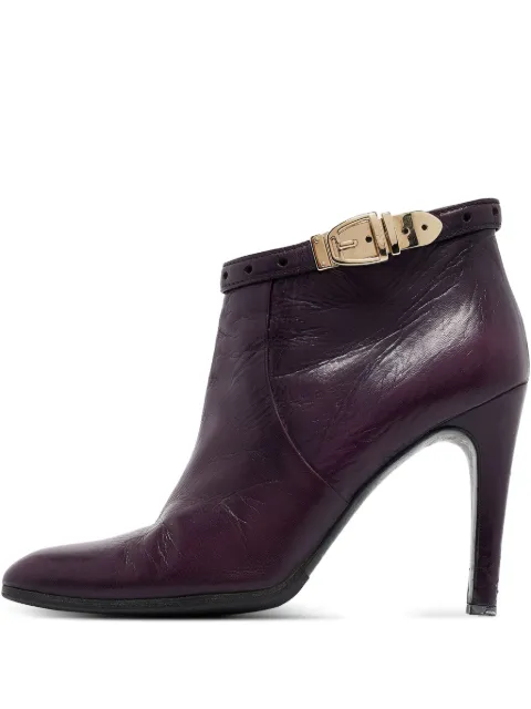 Gucci Pre-Owned buckled-detail ankle boots