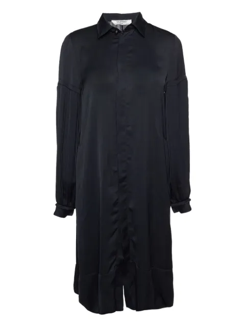 Valentino Garavani Pre-Owned plisseret skjortekjole