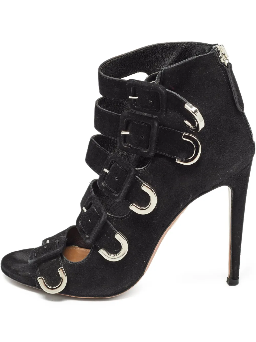Aquazzura x Claudia Schiffer pre-owned 110mm Vendome strappy sandals | Black | Image 1