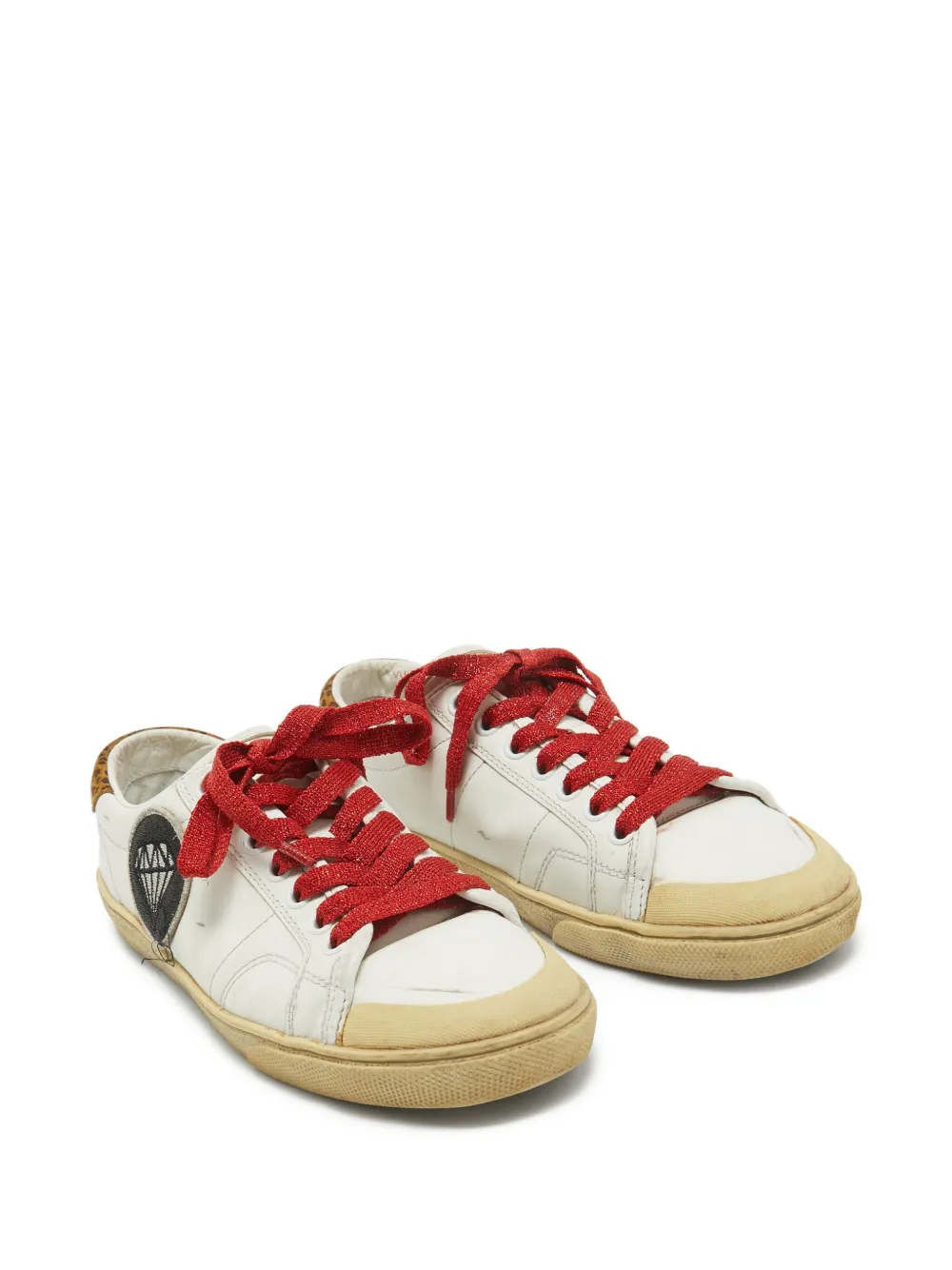 Saint Laurent Pre-Owned tenis con estampado de leopardo | Image 2