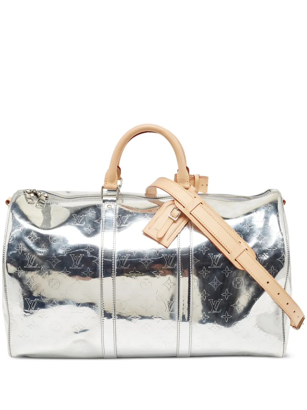 Louis Vuitton Pre-Owned bolso de viaje con monograma metalizado | plateado | Image 1