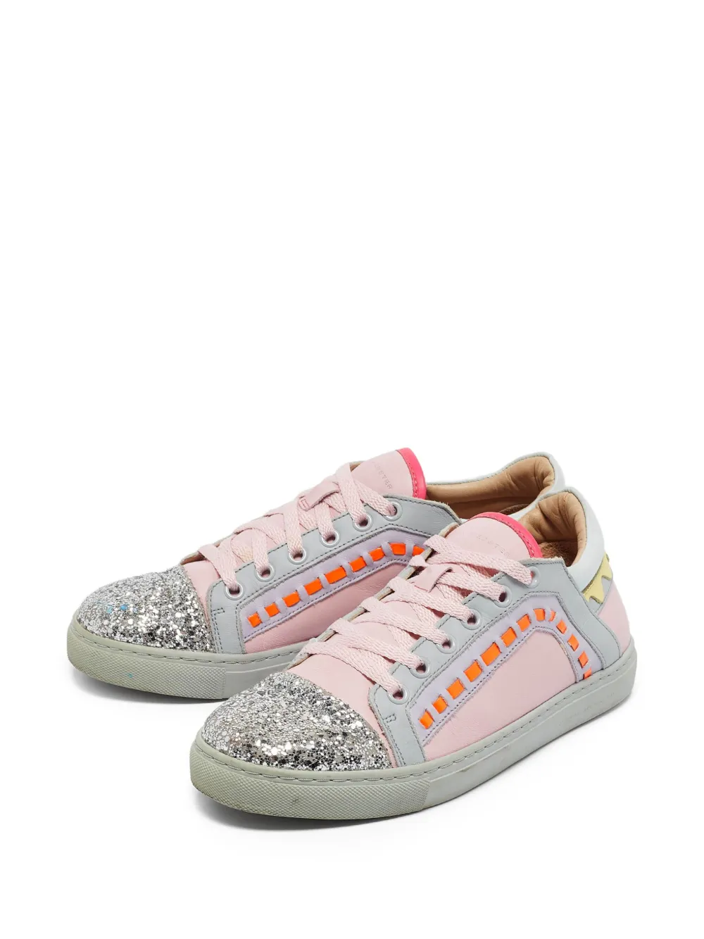 Sophia Webster Pre-owned glitter-embellished colour-block sneakers | Image 2