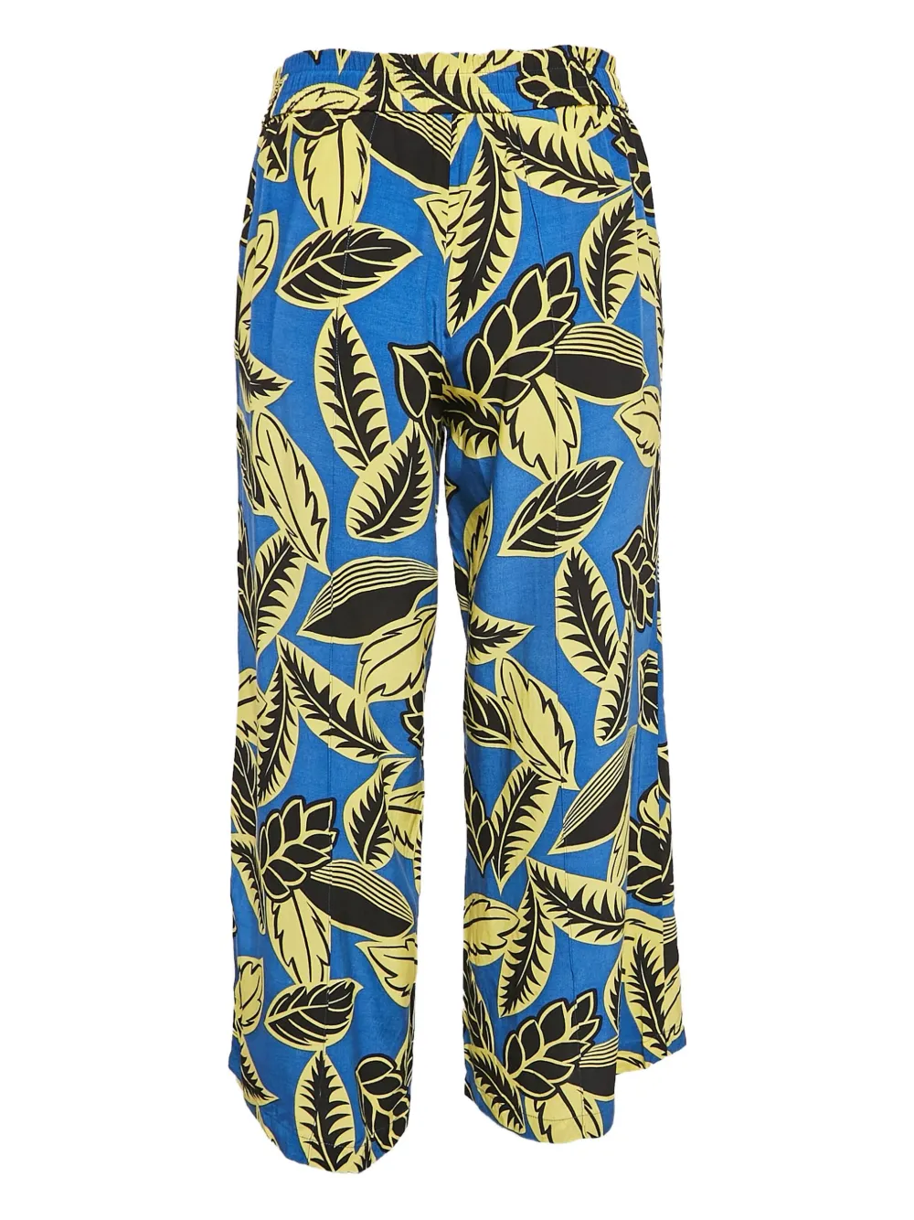 Moschino Pre-Owned 2024 broek met bladerprint - Blauw