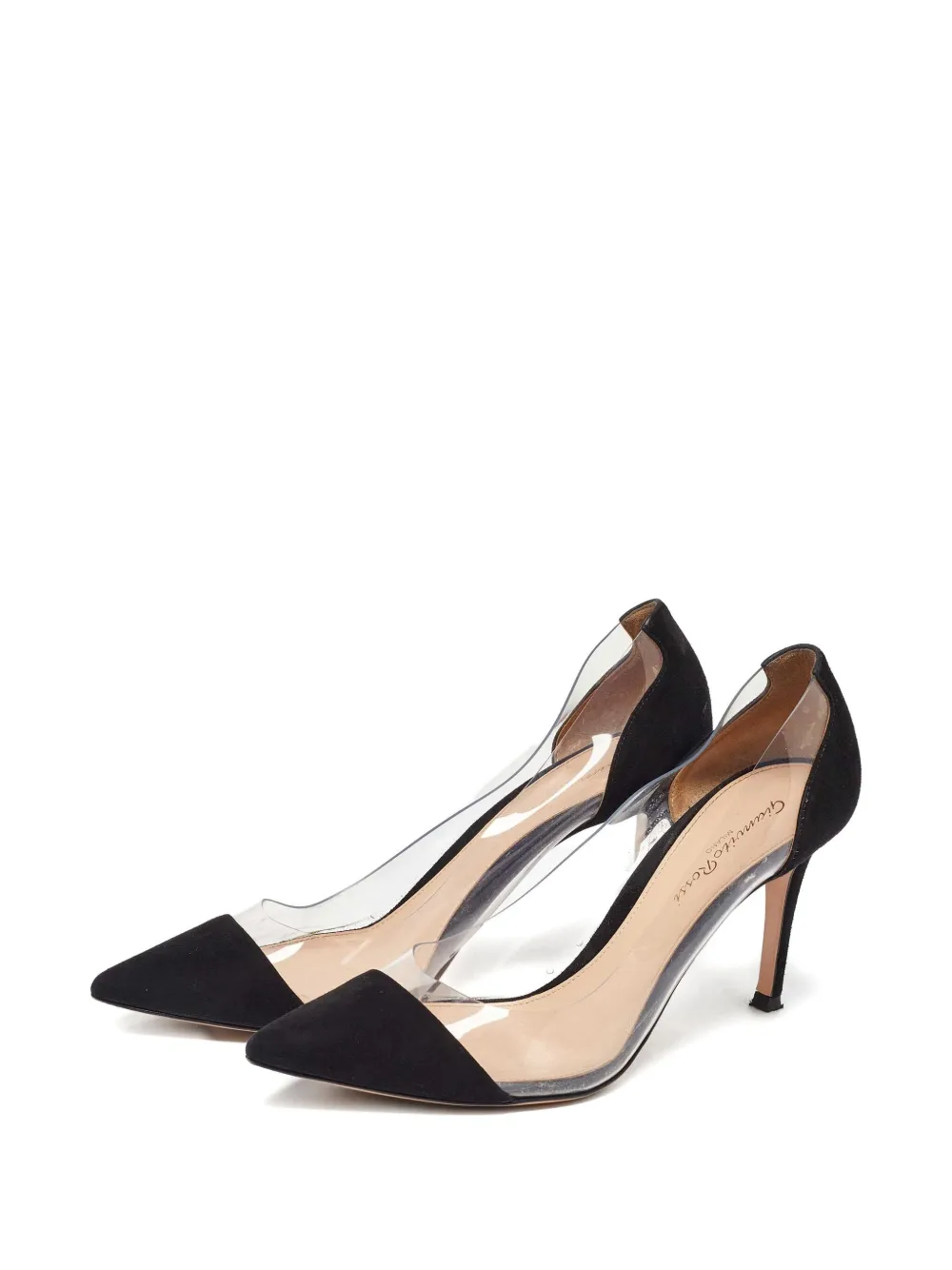 Gianvito Rossi pre-owned 85mm pointed-toe clear-panel pumps | Heeled Pumps | Image 2