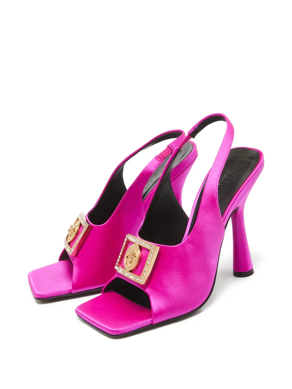 Versace Pre-Owned medusa-plaque slingback sandals | Image 2
